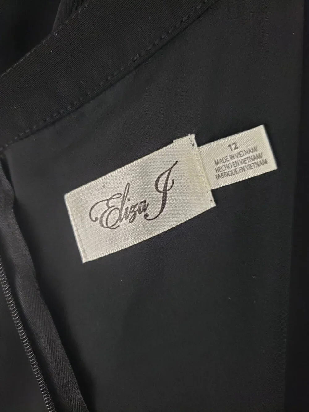 Eliza J Cap Sleeve Wide Leg Jumpsuit Black Blouson Tie Waist Womens 12